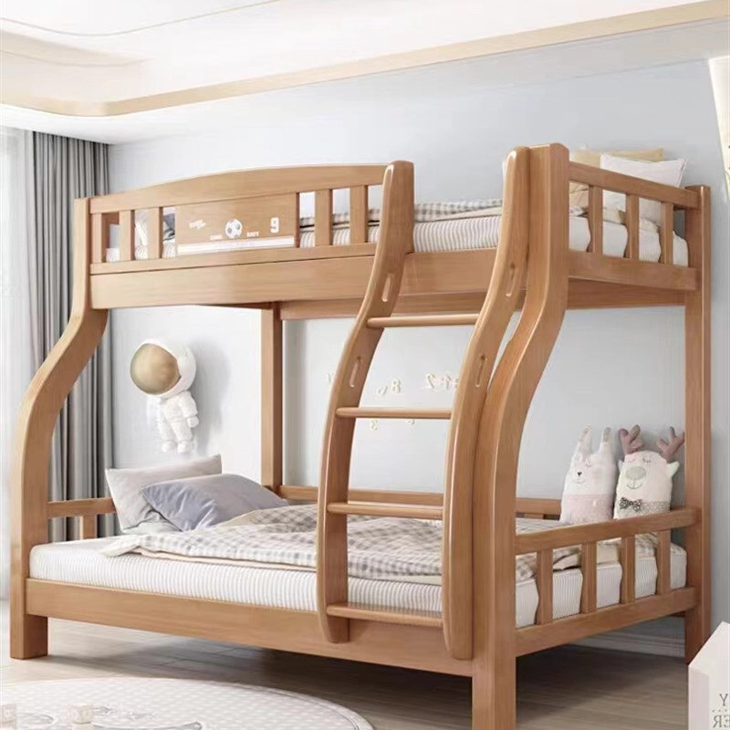 全实木上下床双层床高低床大人1.8米小户型儿童上下铺橡木子母床