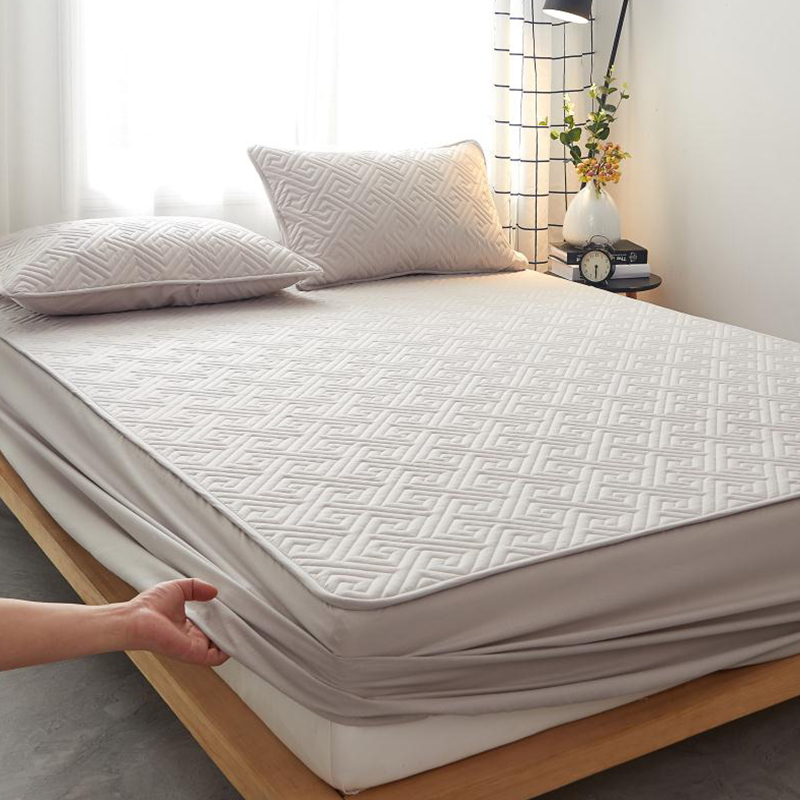纯棉床笠单件夹棉加厚席梦思床垫保护罩防滑固定床套床罩乳胶垫套