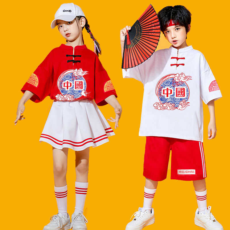 六一儿童节演出服小学生运动会服装中国风国学幼儿园啦啦队表演服