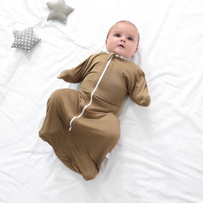 睡袋婴儿襁褓防宝宝夏季式惊跳投降新生儿竹纤维睡衣款薄被包裹巾