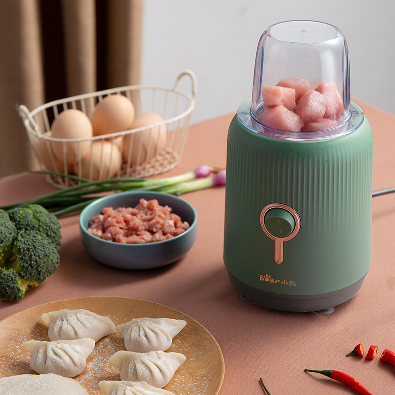 小熊榨汁机小型家用全自动多功能料理机婴儿辅食绞肉炸果汁搅拌机