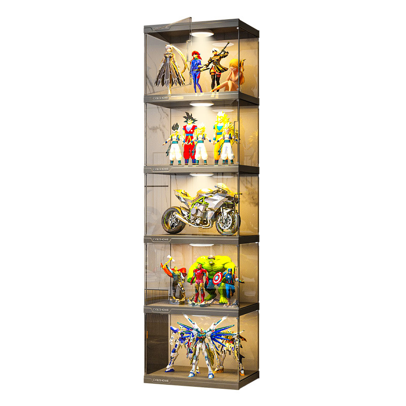 模型乐高展示柜高达家用收纳盒仿玻璃压克力摆件装饰品玩具模型架