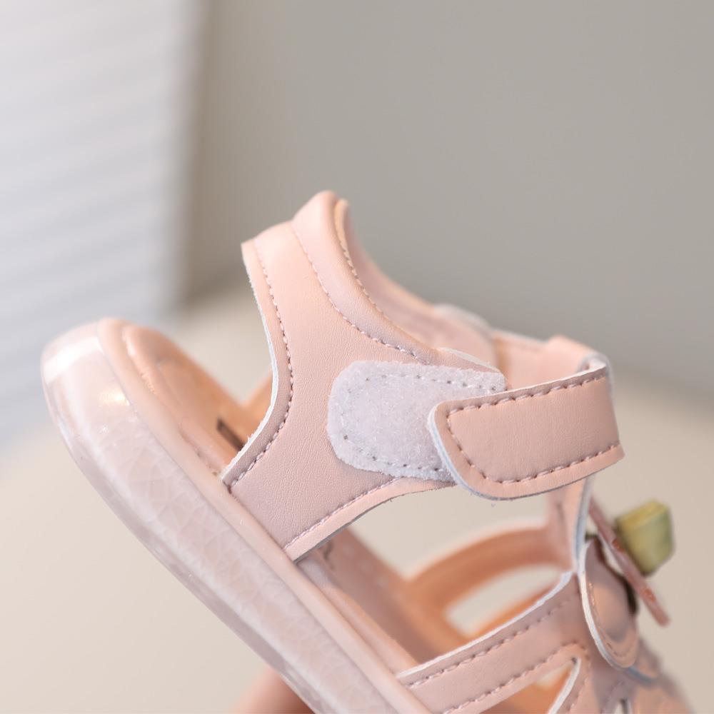 夏季女童宝宝鞋子-岁软底防滑公主包头凉鞋小童婴幼儿学步