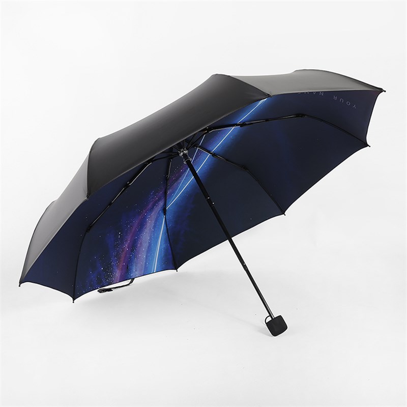 速发雨伞折叠黑胶你的名字动漫同款男女全自动晴雨伞防晒太阳伞遮