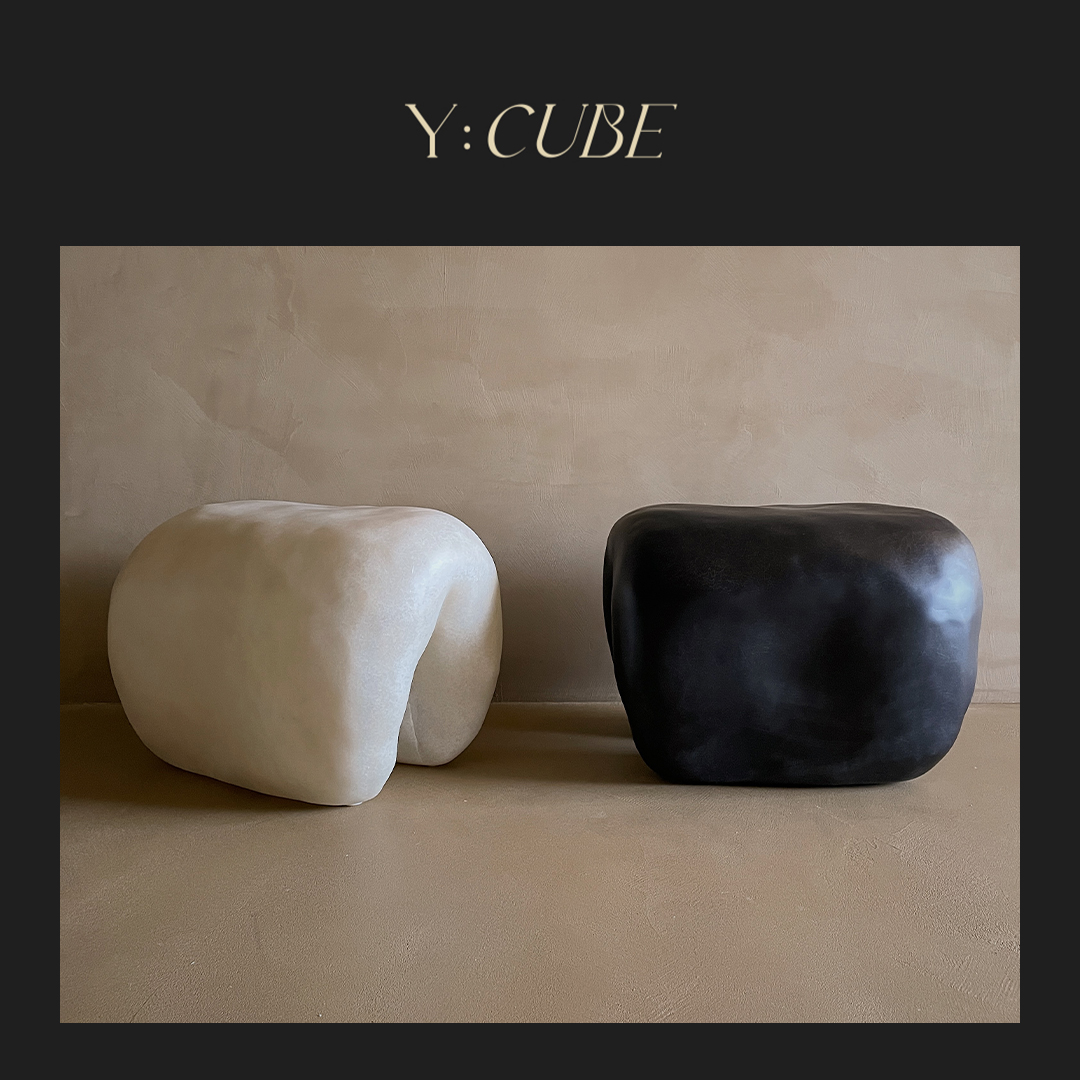 Y:CUBE | kar studio Tooth Stool侘寂风艺术茶几墩换鞋凳子矮凳