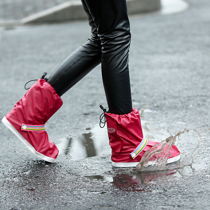 防雨鞋套雨靴加厚防水下雨H天防滑底新款男女儿童