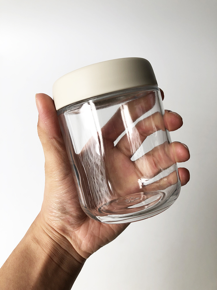 XMAN库存玻璃密封罐小号储物罐防止食物受潮零食收纳瓶