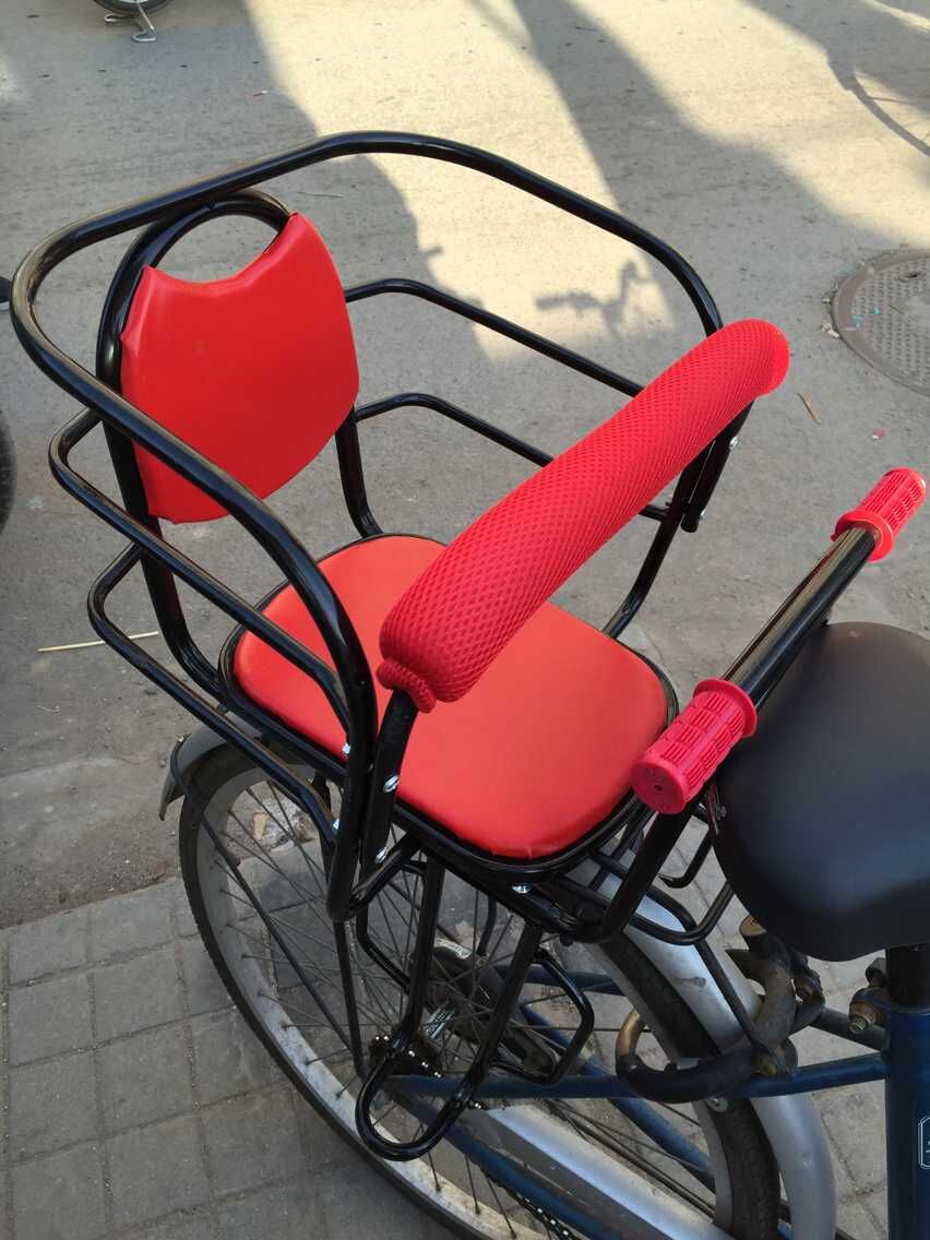 推荐自行车儿童座椅坐椅宝宝安全座y椅后置小孩加厚座垫椅雨棚单