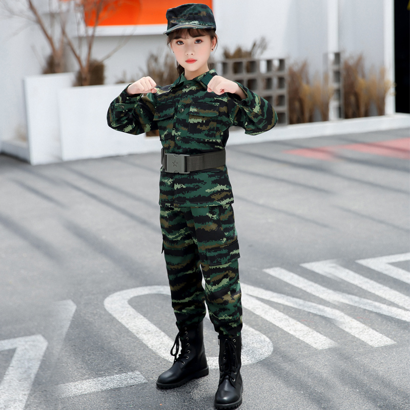 直销儿童迷彩服套装幼儿园小学生军体课作训服新款特种兵夏令营军
