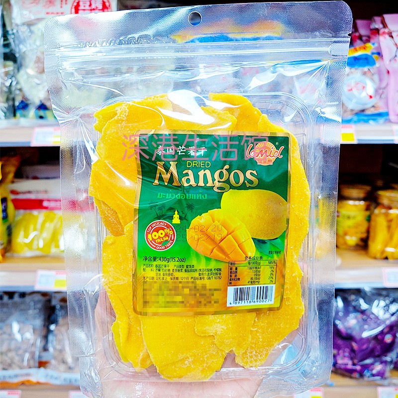 乐米尔泰国芒果干风味果脯酸甜果干蜜饯休闲即食430g袋装500g包邮