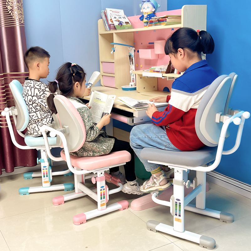 儿童学习椅可升降调节矫正坐姿靠背作业凳学生书桌椅子家用写字椅