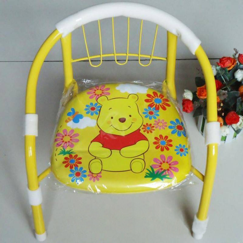 儿童椅 宝宝小椅子有靠背矮板凳叫叫椅有响声铁椅子 小孩坐椅餐椅