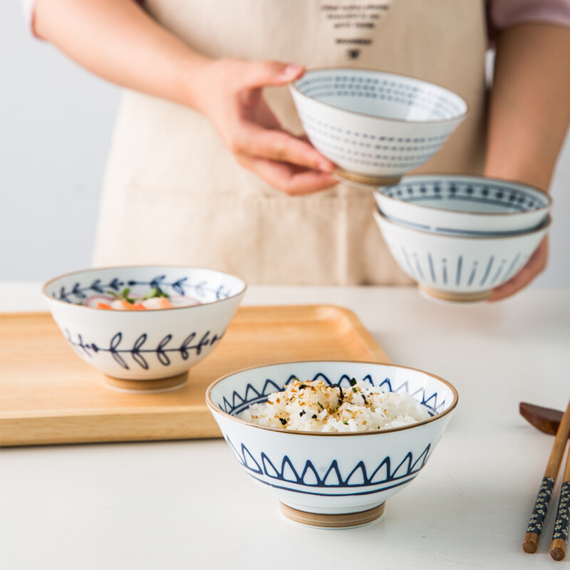 绘市集饭碗家用2022新款特别好看的一套日式陶瓷碗吃饭碗米饭碗