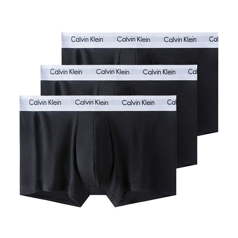 Calvin Klein 卡尔文-克莱恩 CK男士内裤三条装 四角裤 盒装三条