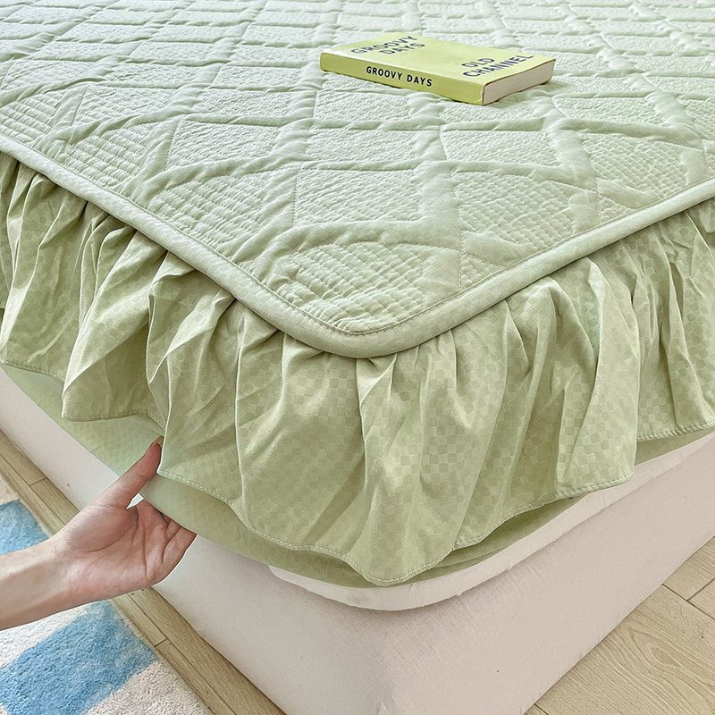 新品夹棉防水床笠单件防滑单床单儿童隔尿床罩席梦思保护套床垫防