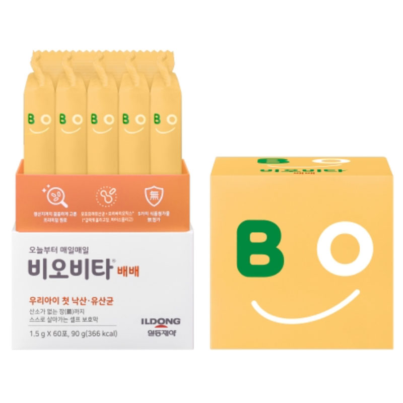 韩国直邮正品日东baebae婴儿益生菌BO乳酸菌改善宝宝绿便腹泻厌食