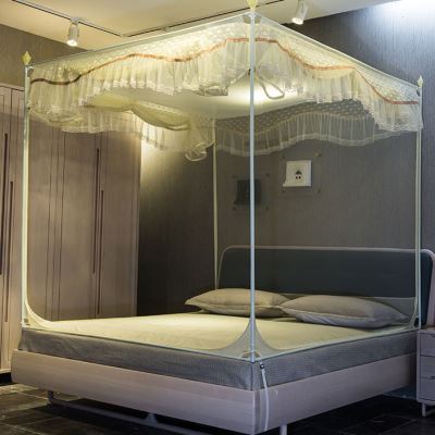 新款蒙古包蚊帐防摔儿童家用宝宝15米18m床加固加厚加密婴儿床围