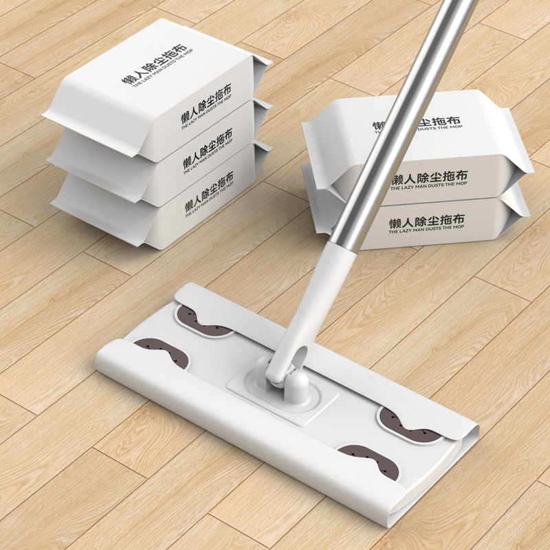 静电除尘纸拖把一次性免洗拖布平板家用擦地板拖地吸尘干湿纸巾