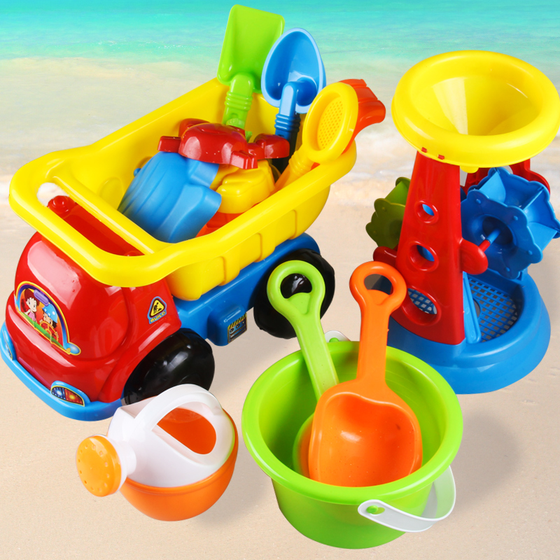 儿童沙滩玩具套装大号戏水桶沙漏男女孩宝宝玩沙子挖沙决明子工具