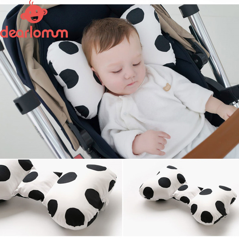 婴儿床推车护头枕儿童安全座椅头部固定护颈枕新生儿U型蝴蝶枕