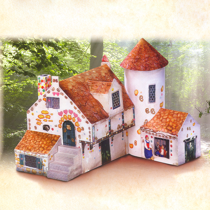 森林小房子小矮人房屋3d立体纸模型DIY手工制作儿童益智折纸玩具
