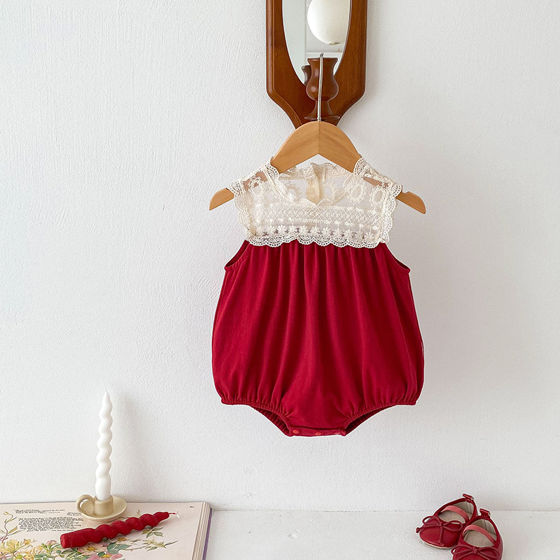 婴儿衣服女宝宝周岁礼服夏装满月服包屁衣一周岁冠衣连体哈衣爬服