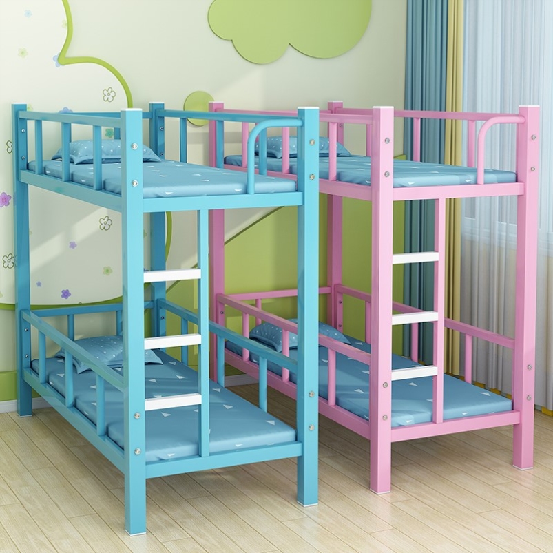 宿舍上下床幼儿园双层床架儿童床两层学生双人床上下铺铁床铁架床