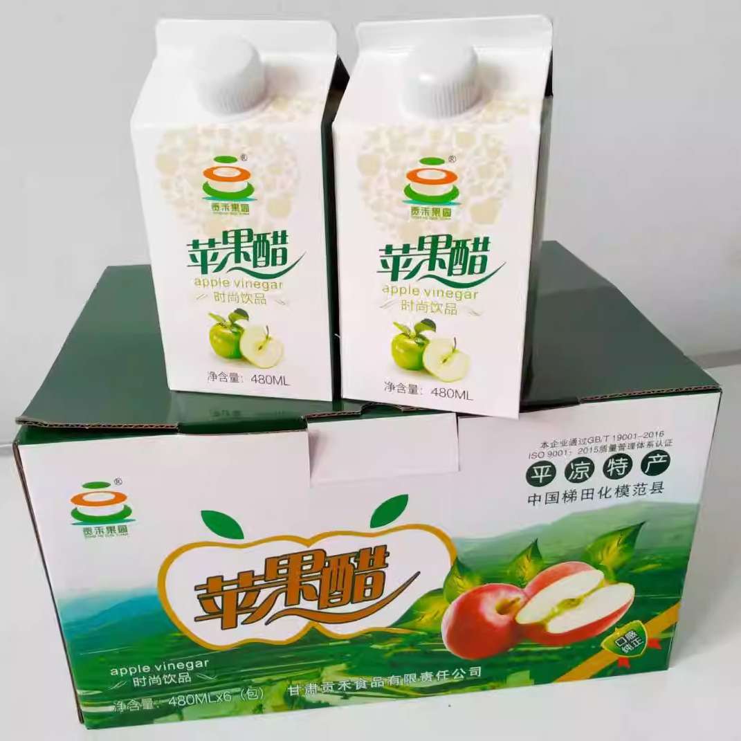 贡禾果园苹果醋饮品 （6*480ml)-利乐包装