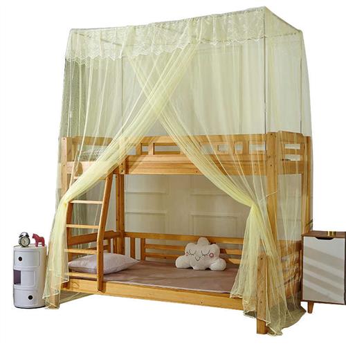 子母床蚊帐上下铺1.5米一体1.2米实木儿童床O双层床高低上下床蚊