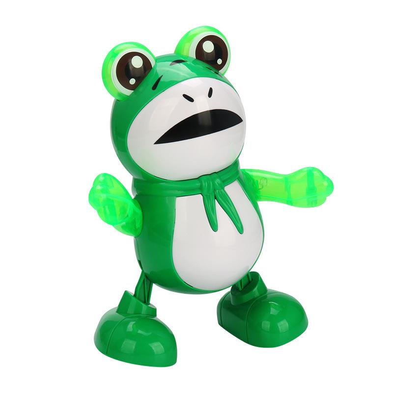 儿童电动青蛙机器人会唱歌跳舞玩具婴儿宝宝早教益智练习抬头训练