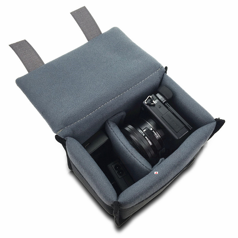 数码微单反相机内胆包EOSM6M50M100A7R4A6500A6000NEX5便携收纳袋