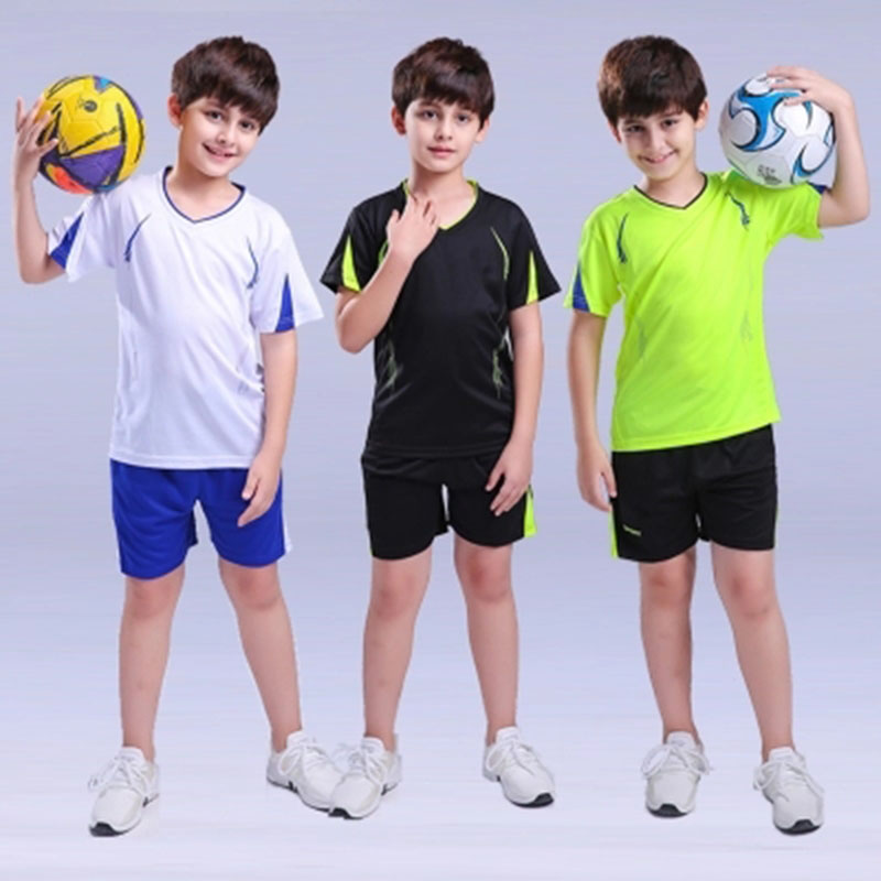 儿童短袖运动套装透气速干羽毛球服乒乓球出场比赛足球跑步训练服