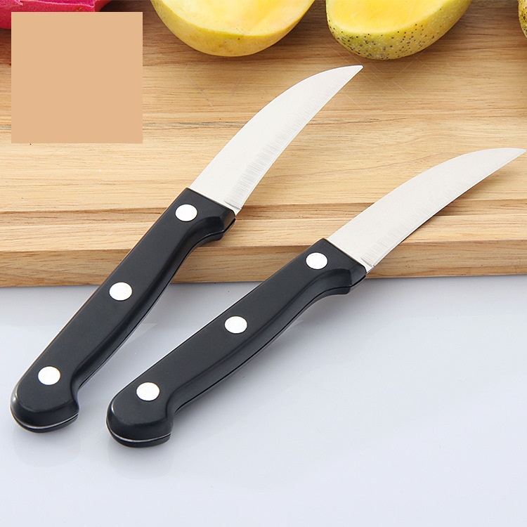 果皮刀弯头瓜果削皮刀不锈钢水果刀厨房小刀具雕刻锋利便携切蔬果