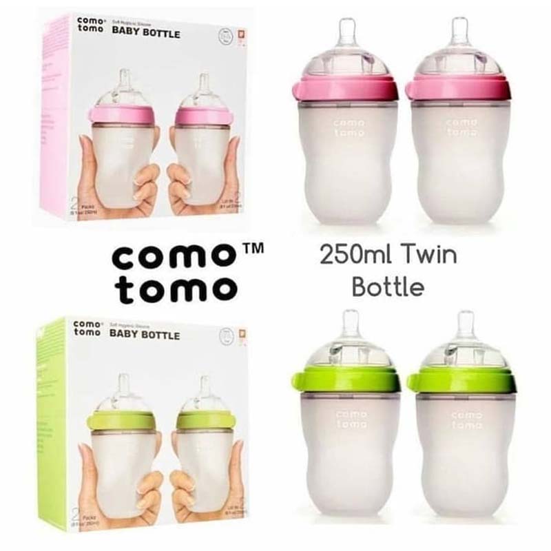 Comotomo可么多么婴儿防胀气硅胶奶瓶250ml宝宝大奶瓶