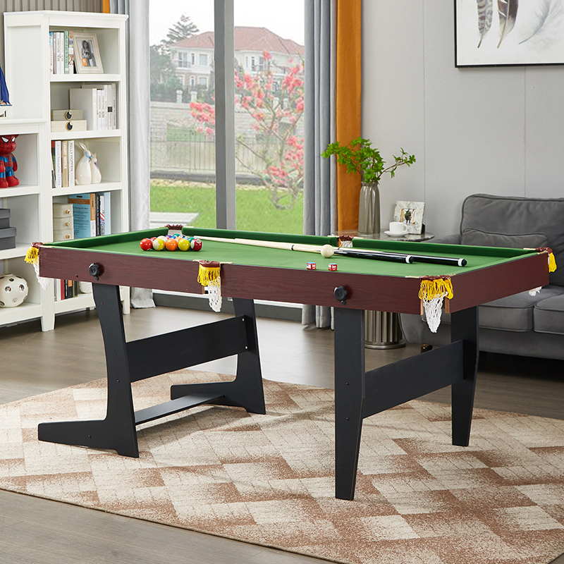儿童折叠式台球桌家庭室内桌球台乒乓球桌三合一小型美式球台案子