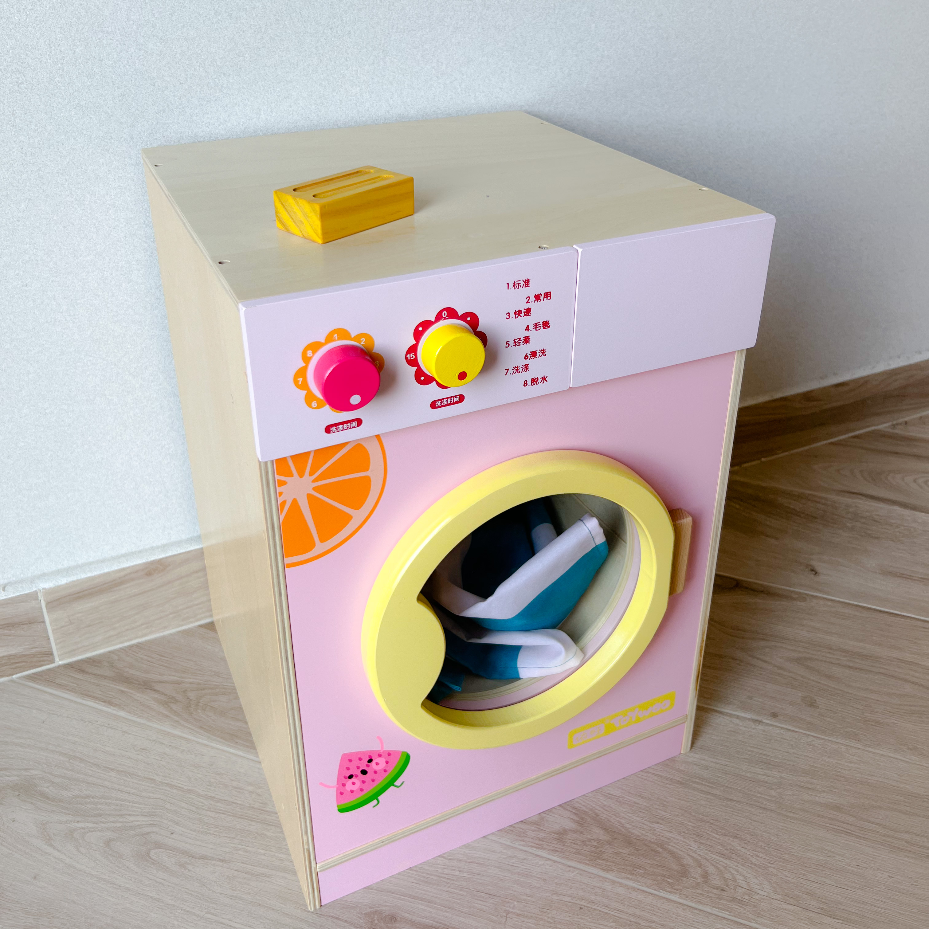新款ToyWoo儿童厨房玩具女孩宝宝仿真木制过家家厨具套装生日礼物
