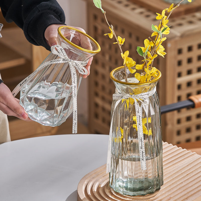 创意玻璃花瓶插星花养北欧风ITHy9Ymo满天大口径水培摆件厅家客用