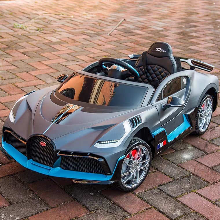 新款布加迪授权Divo儿童电动汽车四轮婴儿车遥控汽车宝宝玩具车可