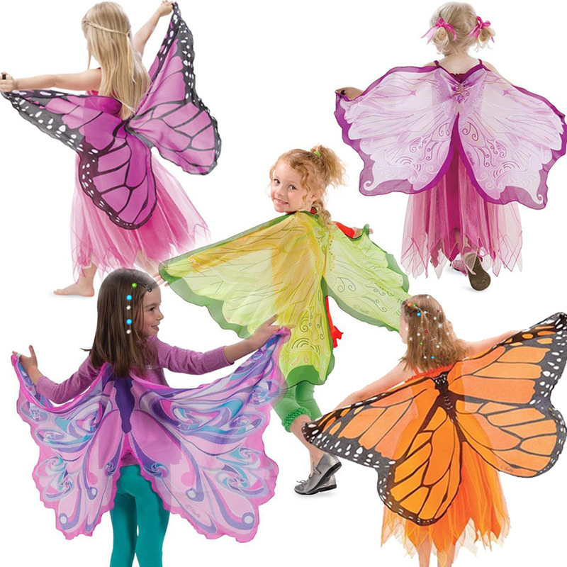 新款儿童装扮精灵造型天使蝴蝶翅膀套装披风面具万圣节舞台表演服