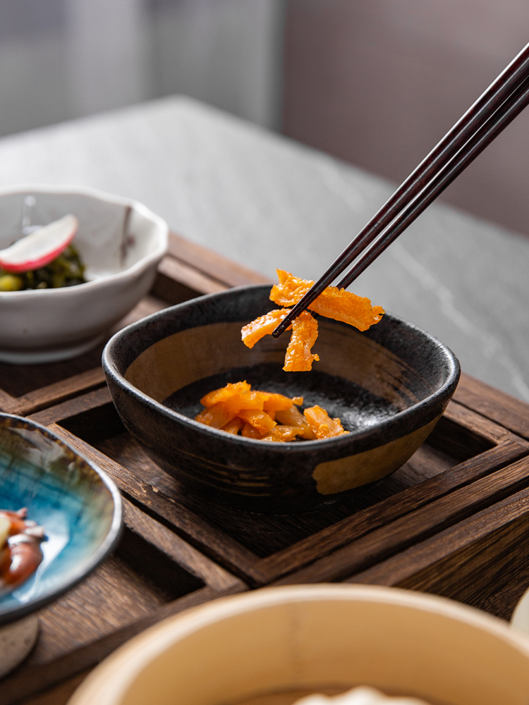 日式陶瓷民宿早餐餐具碗产妇家用一份炖汤盅带盖卫生月子餐具套装