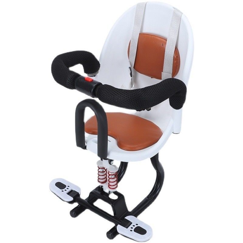 网红电动车小坐前置宝宝小孩婴儿电瓶车踏板车安全座椅前座p