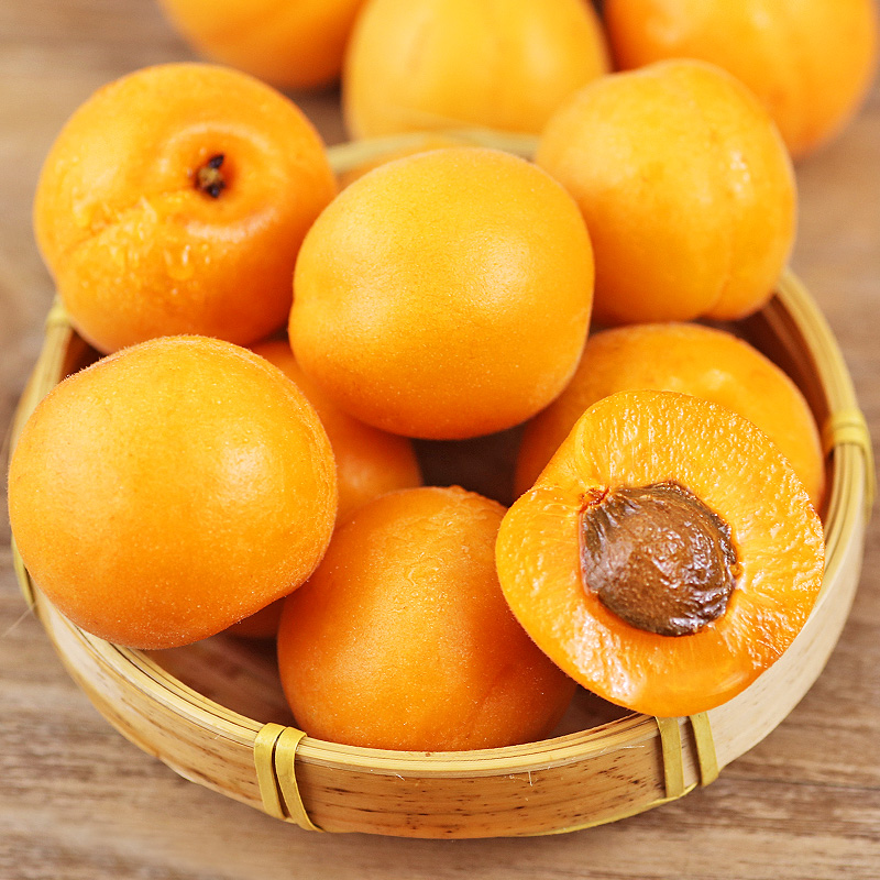 陕西大黄杏子新鲜水果当季时令孕妇酸甜青脆杏现摘金太阳10斤包邮
