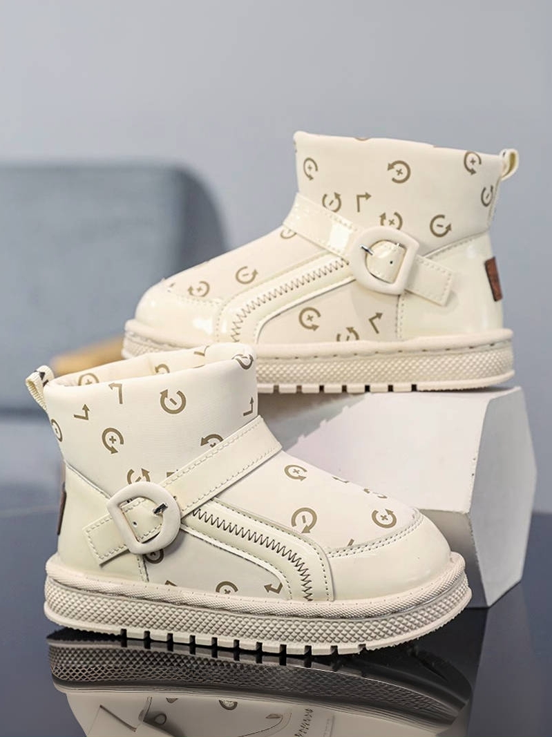 女童雪地靴2023年冬季新款儿童加绒加厚保暖棉鞋中大童防水面包鞋