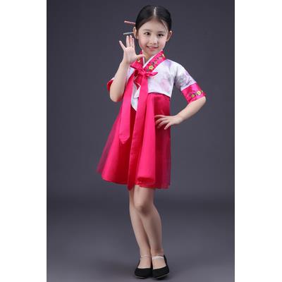 新款儿童韩服朝鲜族服装幼儿套装女童表演服大长今韩国和服纱裙演