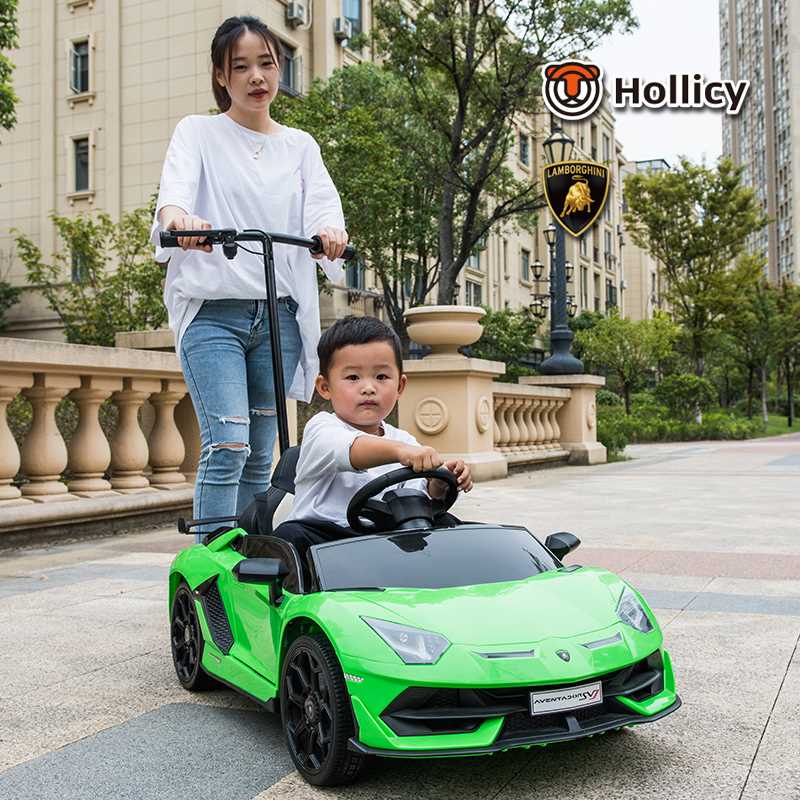 新款兰博基尼儿童电动车四轮汽车遥控玩具车可坐人小孩带摇摆宝宝