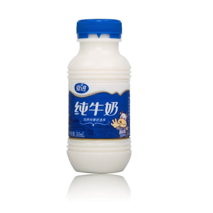 夏进纯牛奶243ml*24瓶装整箱宁夏儿童孕妇中老年学生早餐营养纯奶