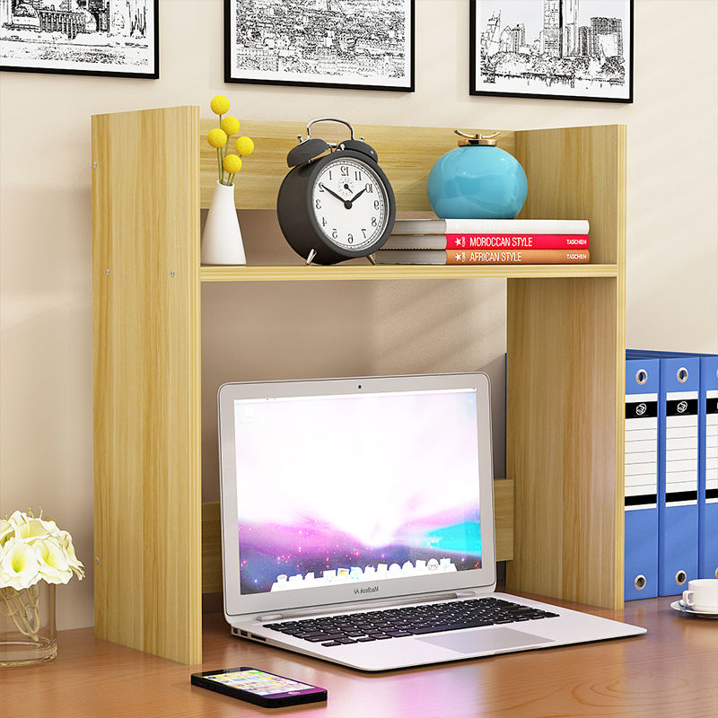 桌面置物架办公室桌上收纳架子简易卧室学生小型多层书架储物架