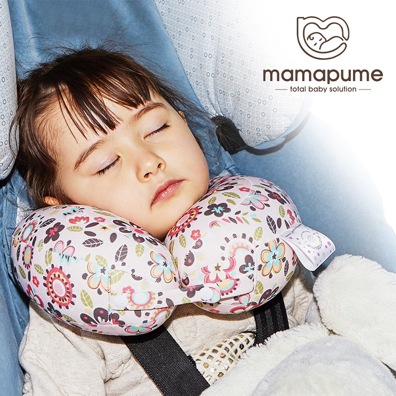 出口韩国卡通婴儿童宝宝U型枕飞机枕车载安全椅护颈枕头便携舒适