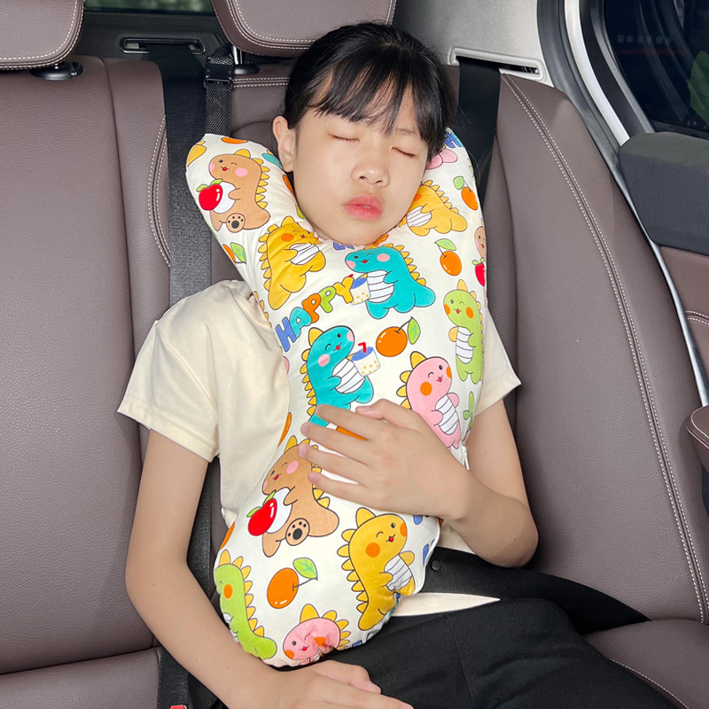 儿童车上睡觉神器车载抱枕头长途汽车私家车内后座后排副驾驶头枕