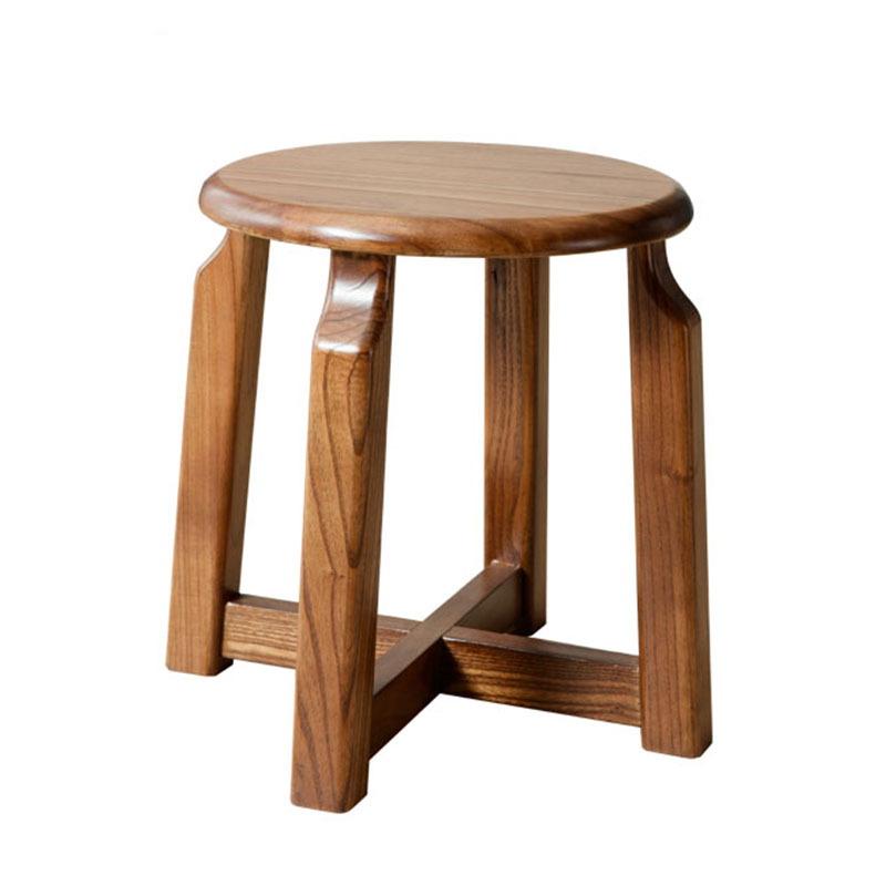 茶凳实木小凳子新中式简约小板凳金秋檀木办公休闲凳圆角凳硬座凳